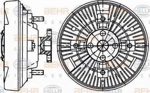 HELLA 8MV 376 907-201 - kvačilo, ventilator hladnjaka www.molydon.hr