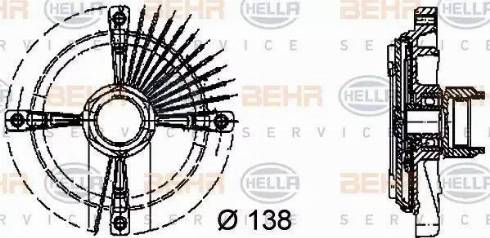 HELLA 8MV 376 732-161 - kvačilo, ventilator hladnjaka www.molydon.hr