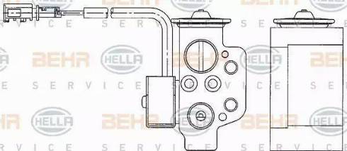 HELLA 8UW 351 234-611 - Ekspanzioni ventil, klima-Uređaj www.molydon.hr