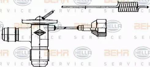 HELLA 8UW 351 235-001 - Ekspanzioni ventil, klima-Uređaj www.molydon.hr