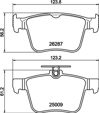 HELLA PAGID 8DB 355 044-951 - Komplet Pločica, disk-kočnica www.molydon.hr