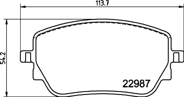 HELLA PAGID 8DB 355 044-181 - Komplet Pločica, disk-kočnica www.molydon.hr