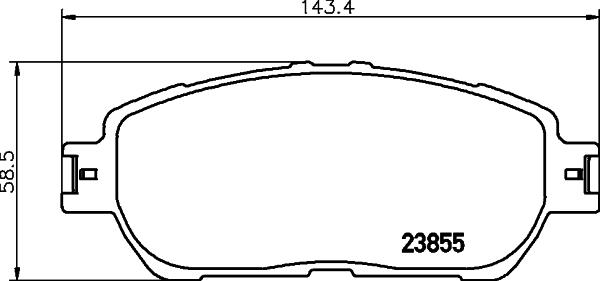 HELLA PAGID 8DB 355 045-501 - Komplet Pločica, disk-kočnica www.molydon.hr