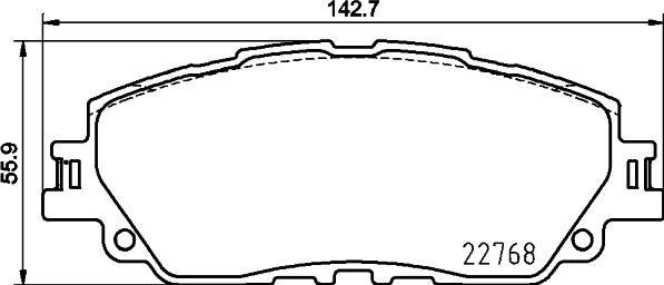 HELLA PAGID 8DB 355 045-641 - Komplet Pločica, disk-kočnica www.molydon.hr