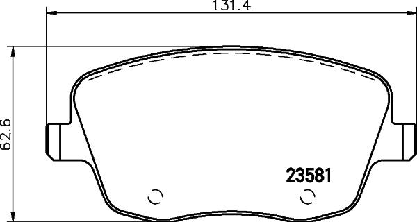 HELLA PAGID 8DB 355 045-601 - Komplet Pločica, disk-kočnica www.molydon.hr