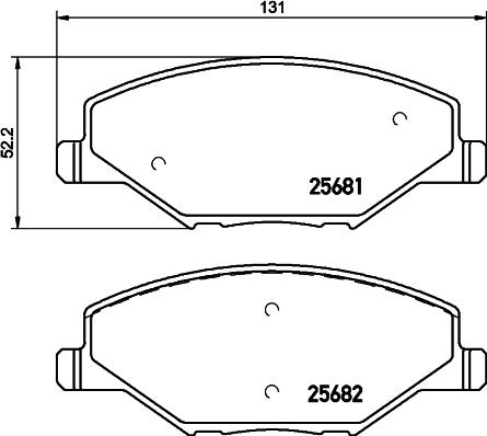 HELLA PAGID 8DB 355 045-151 - Komplet Pločica, disk-kočnica www.molydon.hr