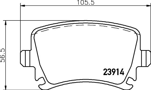 HELLA PAGID 8DB 355 045-131 - Komplet Pločica, disk-kočnica www.molydon.hr