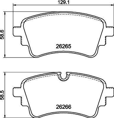 HELLA PAGID 8DB 355 040-941 - Komplet Pločica, disk-kočnica www.molydon.hr