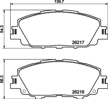 HELLA PAGID 8DB 355 041-171 - Komplet Pločica, disk-kočnica www.molydon.hr