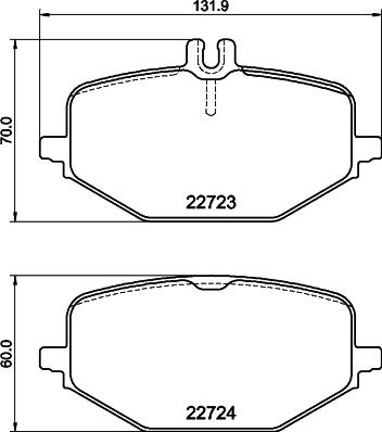 HELLA PAGID 8DB 355 040-691 - Komplet Pločica, disk-kočnica www.molydon.hr