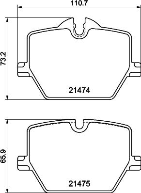 HELLA PAGID 8DB 355 040-601 - Komplet Pločica, disk-kočnica www.molydon.hr