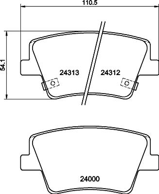 HELLA PAGID 8DB 355 040-041 - Komplet Pločica, disk-kočnica www.molydon.hr