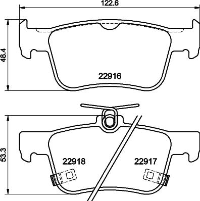 HELLA PAGID 8DB 355 040-871 - Komplet Pločica, disk-kočnica www.molydon.hr