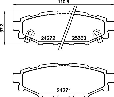 HELLA PAGID 8DB 355 040-391 - Komplet Pločica, disk-kočnica www.molydon.hr