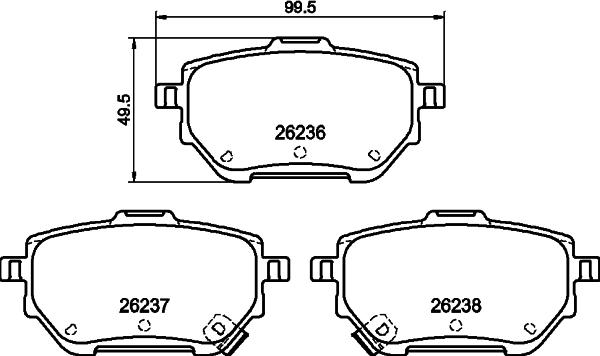 HELLA PAGID 8DB 355 040-711 - Komplet Pločica, disk-kočnica www.molydon.hr