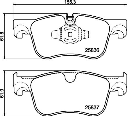 HELLA PAGID 8DB 355 041-091 - Komplet Pločica, disk-kočnica www.molydon.hr