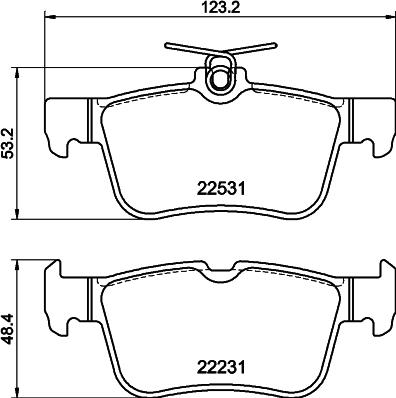 HELLA PAGID 8DB 355 041-071 - Komplet Pločica, disk-kočnica www.molydon.hr