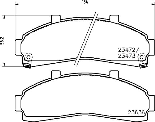 HELLA PAGID 8DB 355 009-941 - Komplet Pločica, disk-kočnica www.molydon.hr