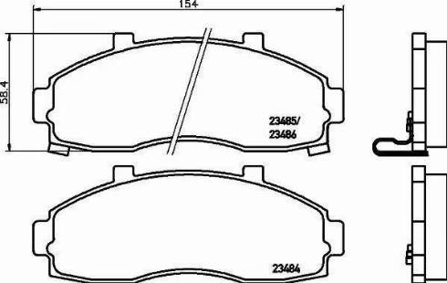 HELLA PAGID 8DB 355 009-951 - Komplet Pločica, disk-kočnica www.molydon.hr