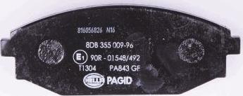 HELLA PAGID 8DB 355 009-961 - Komplet Pločica, disk-kočnica www.molydon.hr