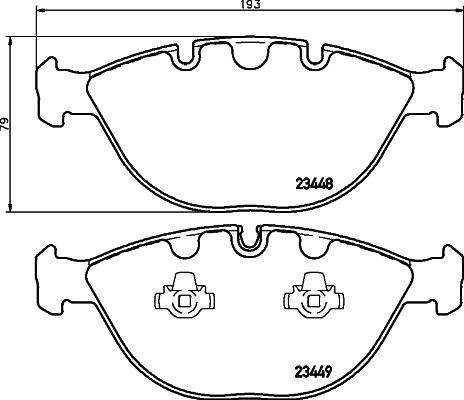 HELLA PAGID 8DB 355 009-921 - Komplet Pločica, disk-kočnica www.molydon.hr