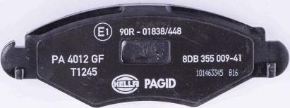 HELLA PAGID 8DB 355 009-411 - Komplet Pločica, disk-kočnica www.molydon.hr