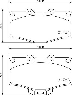 HELLA PAGID 8DB 355 009-471 - Komplet Pločica, disk-kočnica www.molydon.hr