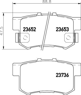 HELLA PAGID 8DB 355 009-581 - Komplet Pločica, disk-kočnica www.molydon.hr