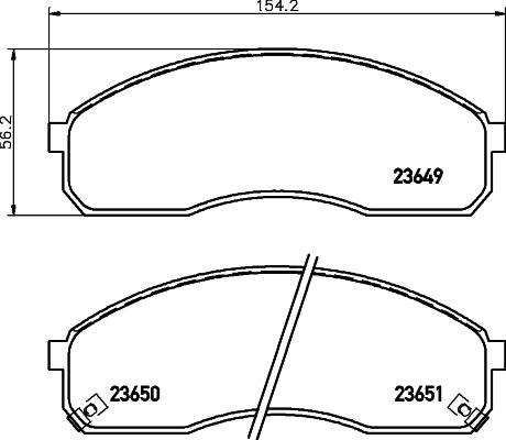 HELLA PAGID 8DB 355 009-601 - Komplet Pločica, disk-kočnica www.molydon.hr