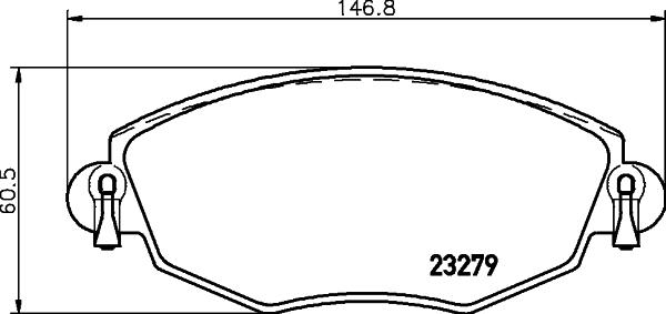 HELLA PAGID 8DB 355 009-071 - Komplet Pločica, disk-kočnica www.molydon.hr