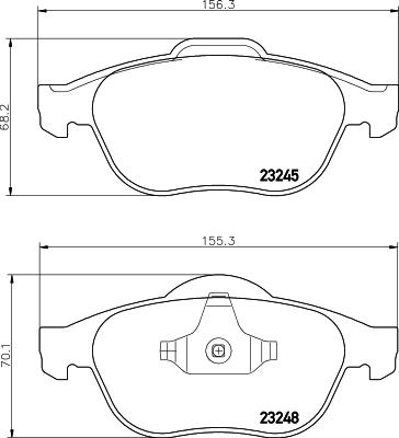 HELLA PAGID 8DB 355 009-111 - Komplet Pločica, disk-kočnica www.molydon.hr