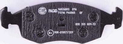 HELLA PAGID 8DB 355 009-131 - Komplet Pločica, disk-kočnica www.molydon.hr