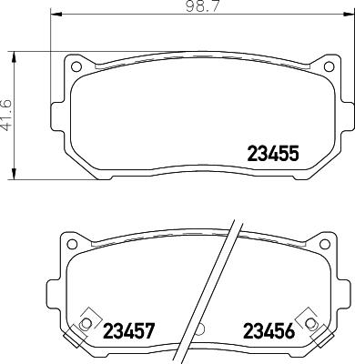 HELLA PAGID 8DB 355 009-341 - Komplet Pločica, disk-kočnica www.molydon.hr