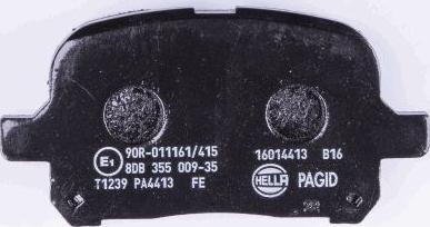 HELLA PAGID 8DB 355 009-351 - Komplet Pločica, disk-kočnica www.molydon.hr