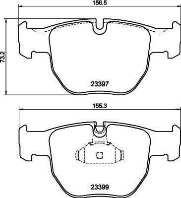 HELLA PAGID 8DB 355 009-301 - Komplet Pločica, disk-kočnica www.molydon.hr