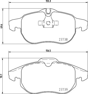 HELLA PAGID 8DB 355 009-311 - Komplet Pločica, disk-kočnica www.molydon.hr