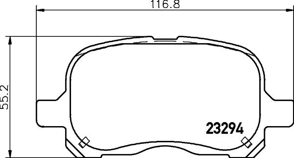 HELLA PAGID 8DB 355 009-251 - Komplet Pločica, disk-kočnica www.molydon.hr