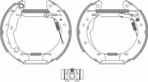 HELLA PAGID 8DB 355 004-621 - Komplet kočnica, bubanj kočnice www.molydon.hr