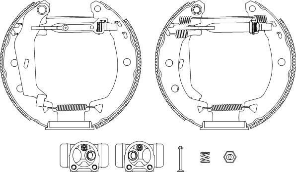 HELLA PAGID 8DB 355 004-011 - Komplet kočnica, bubanj kočnice www.molydon.hr