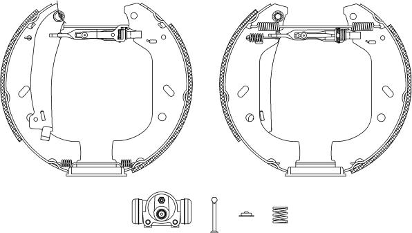 HELLA PAGID 8DB 355 004-161 - Komplet kočnica, bubanj kočnice www.molydon.hr