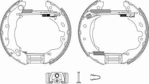 HELLA PAGID 8DB 355 004-101 - Komplet kočnica, bubanj kočnice www.molydon.hr