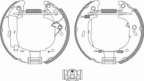 HELLA PAGID 8DB355004131 - Komplet kočnica, bubanj kočnice www.molydon.hr