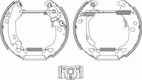 HELLA PAGID 8DB 355 004-341 - Komplet kočnica, bubanj kočnice www.molydon.hr