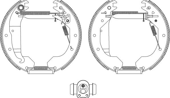 HELLA PAGID 8DB 355 004-301 - Komplet kočnica, bubanj kočnice www.molydon.hr