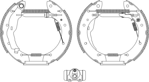 HELLA PAGID 8DB 355 004-321 - Komplet kočnica, bubanj kočnice www.molydon.hr