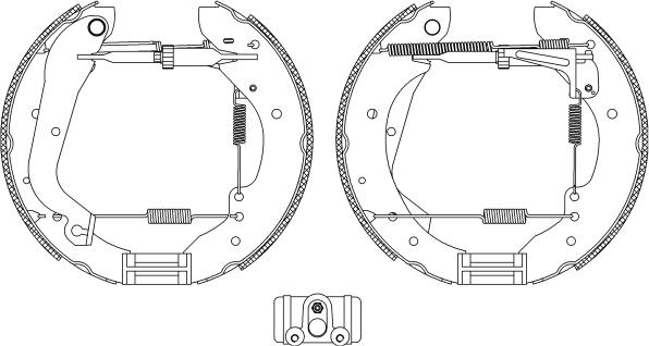 HELLA PAGID 8DB 355 004-281 - Komplet kočnica, bubanj kočnice www.molydon.hr