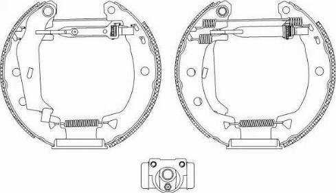 HELLA PAGID 8DB 355 004-701 - Komplet kočnica, bubanj kočnice www.molydon.hr