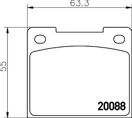 HELLA PAGID 8DB 355 005-971 - Komplet Pločica, disk-kočnica www.molydon.hr