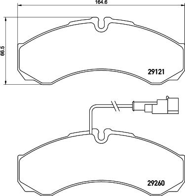 HELLA PAGID 8DB 355 005-431 - Komplet Pločica, disk-kočnica www.molydon.hr