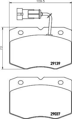 HELLA PAGID 8DB 355 005-501 - Komplet Pločica, disk-kočnica www.molydon.hr